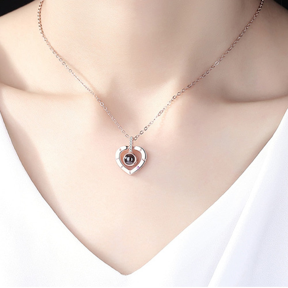 Love Necklace With "I Love You" in 100 Languages