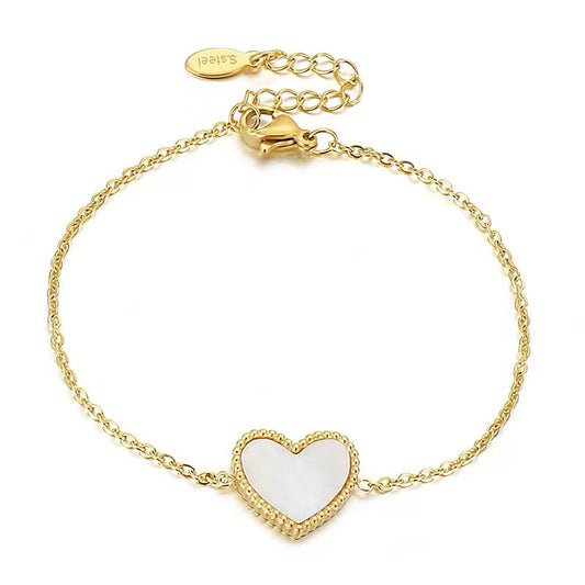 Heart Shell Bracelet