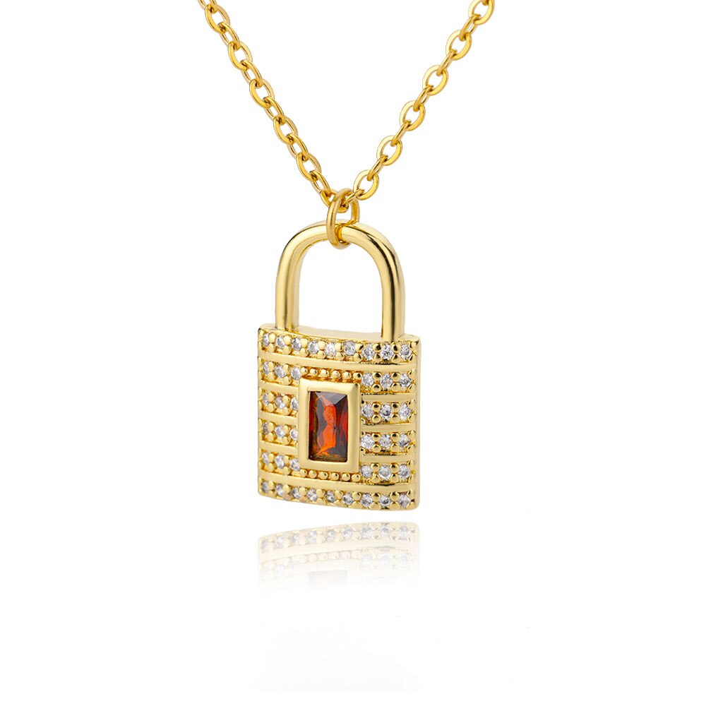 Lock & Key Pendants Necklaces